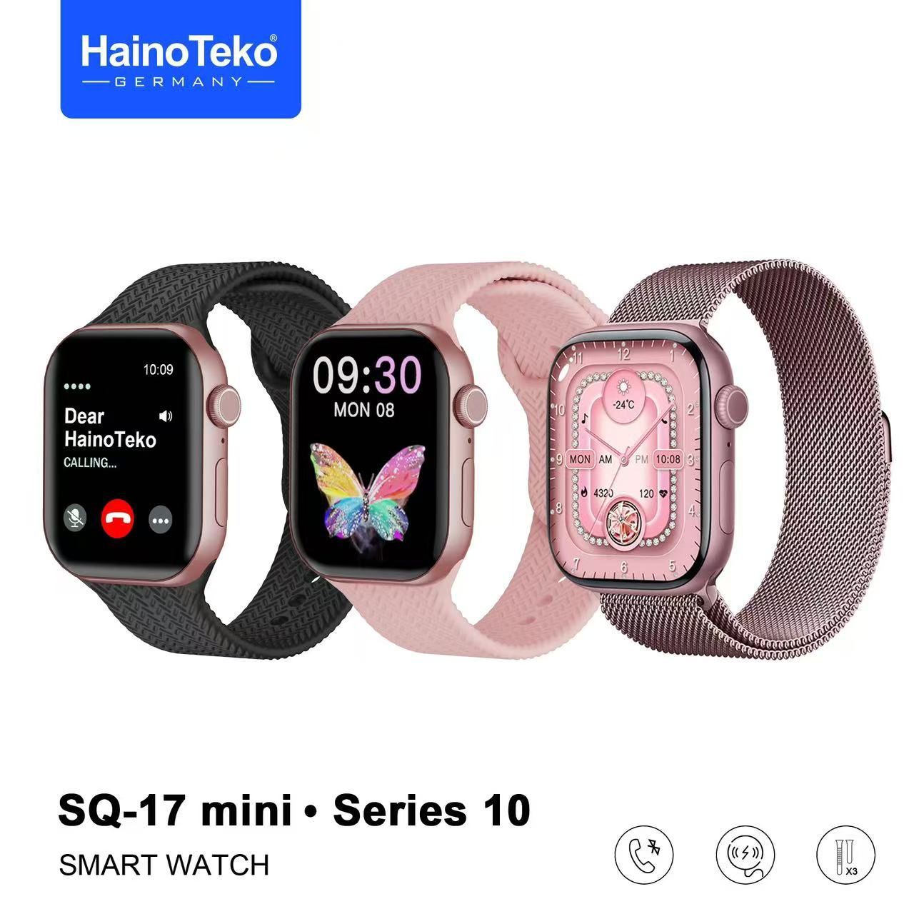 SQ-17 MİNİ / SERIES 10 3 KORDONLU BAYAN  AKILLI SAATİ