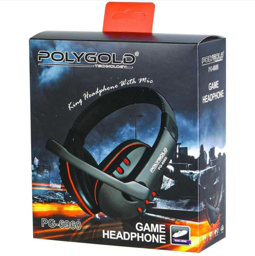 PG-6960 // MİKROFONLU  KULAKLIK // POLYGOLD