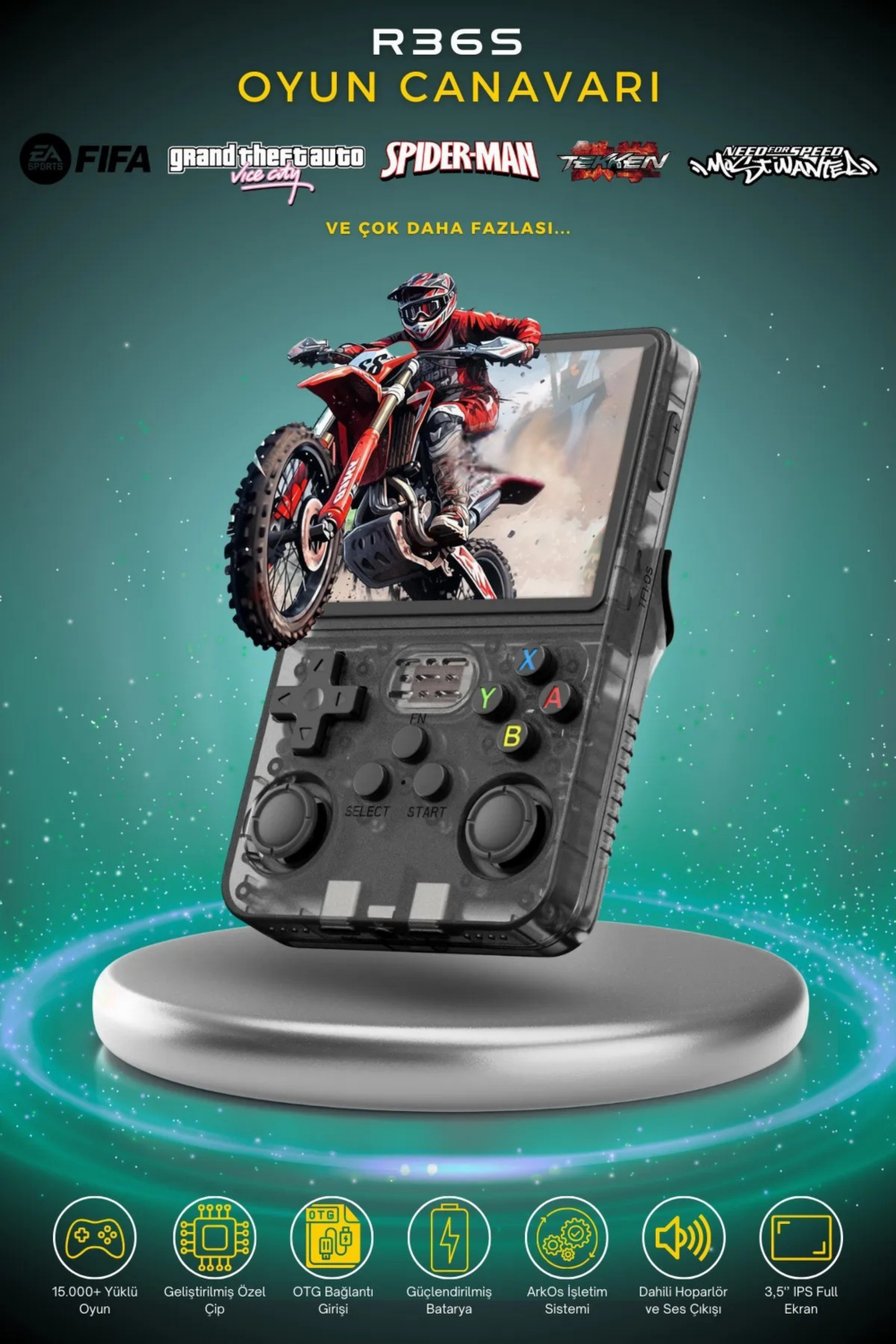 YENİ R36S // GAME PAD OYUN JOYİSTİK // LEERFEI