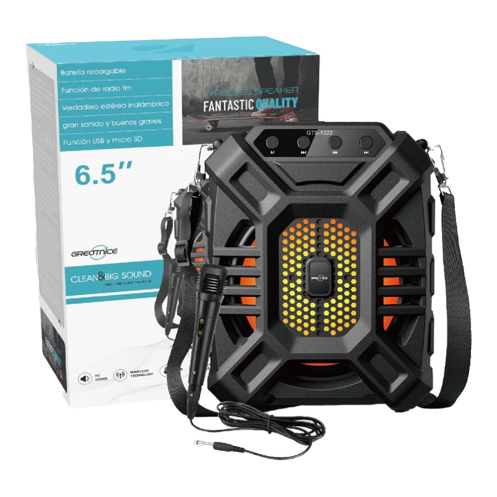 GTS-1222 // SPEAKER BLUETOOTH IŞIKLI