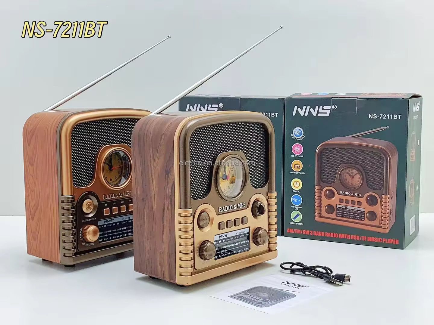 PG-NS7211BT BLUETOOTH NOSTALJİ SPEAKER