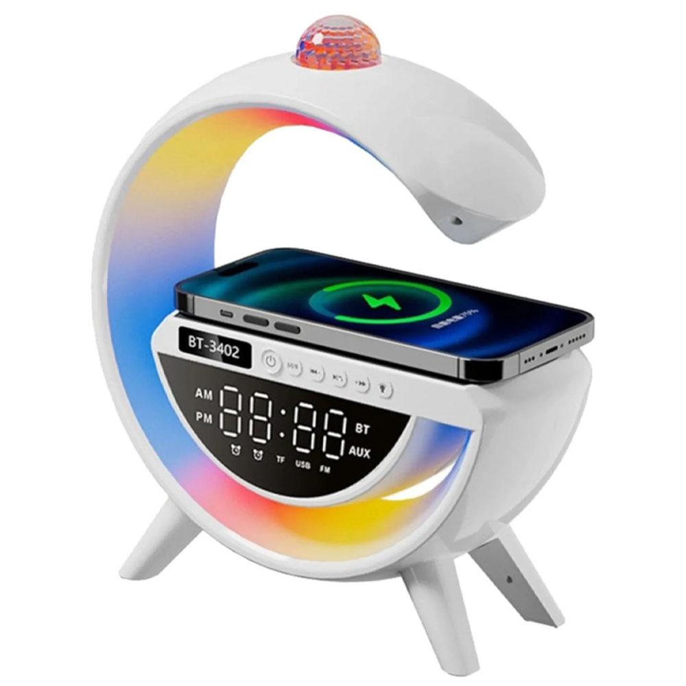 BT-3402 // DİJİTAL SAAT EKRANLI RGB  BLUETOOTH SPEAKER