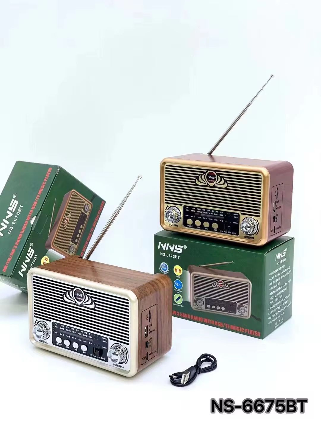 PG-NS6675BT BLUETOOTH NOSTALJİ SPEAKER