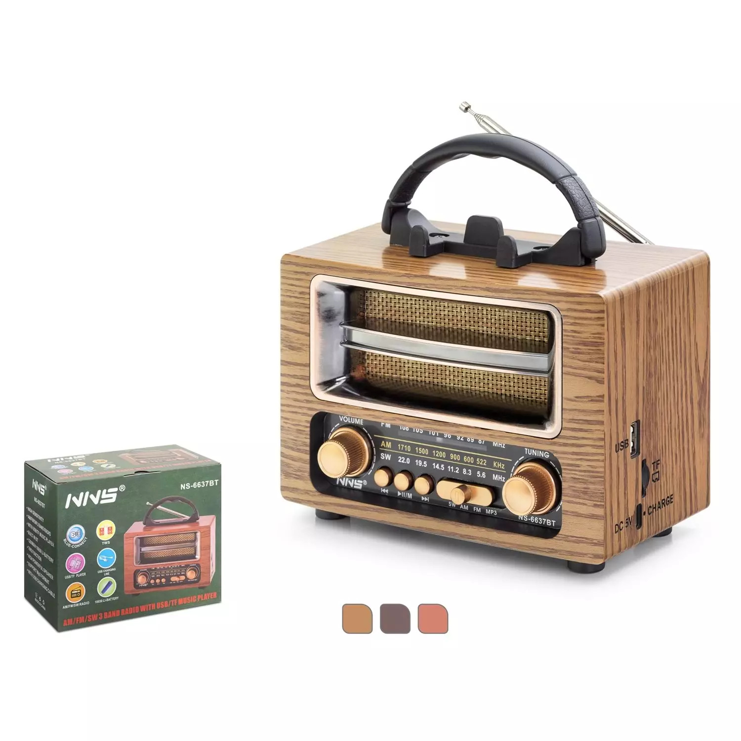 PG-NS6637BT BLUETOOTH NOSTALJİ SPEAKER