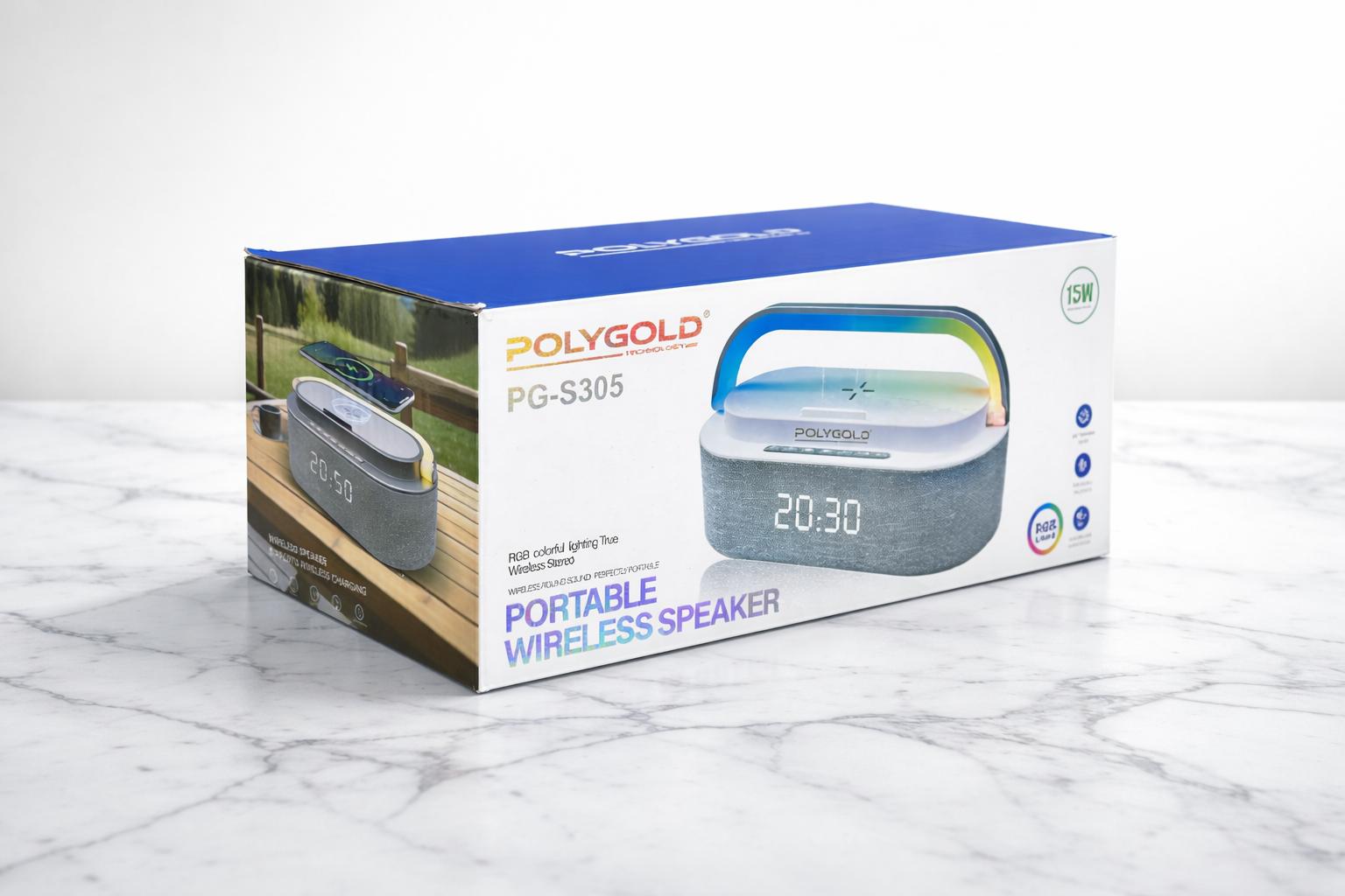 PG-S305 SPEAKER PORTABLE WIRELESS POLYGOLD