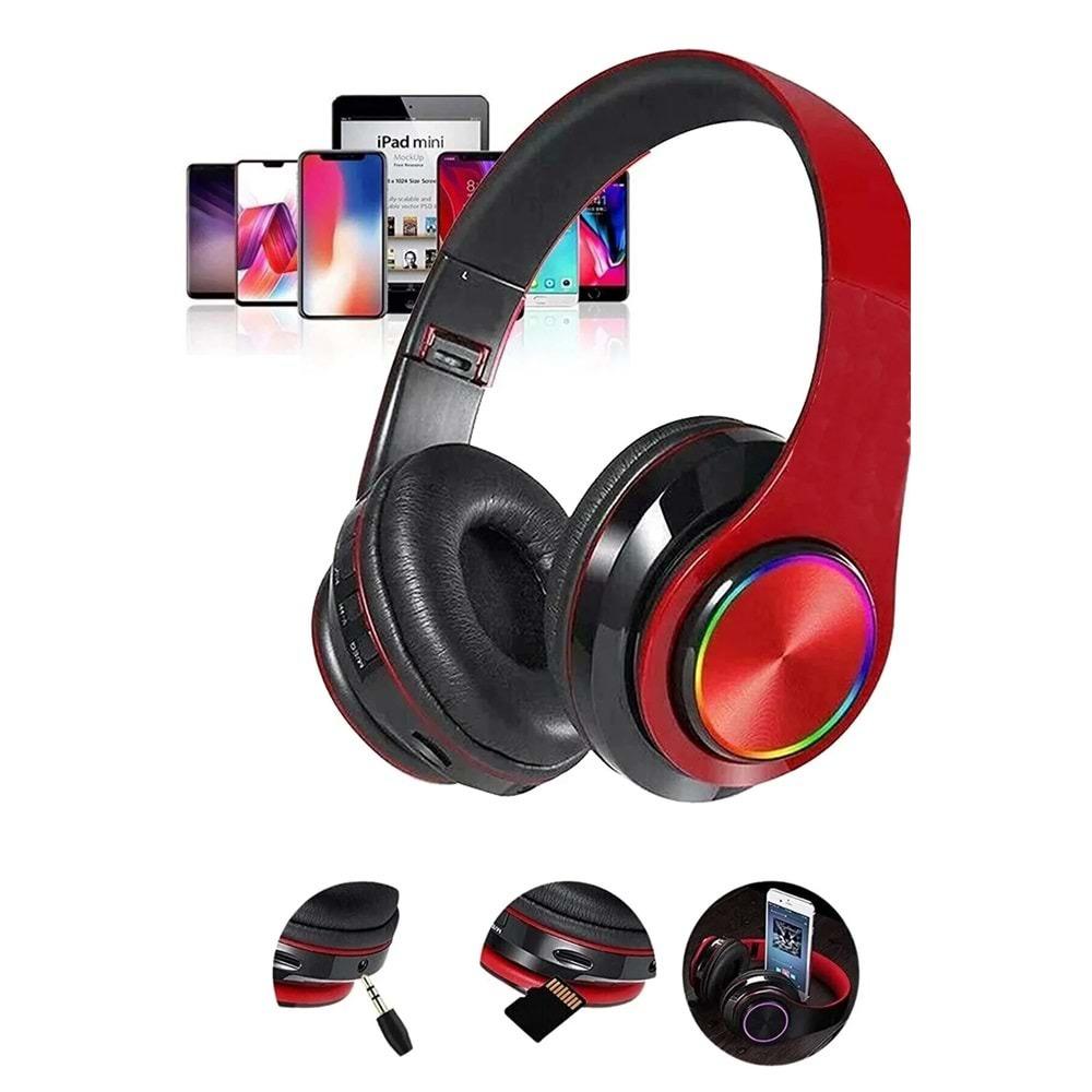 B39 IŞIKLI BLUETOOTH TF KULAKLIK