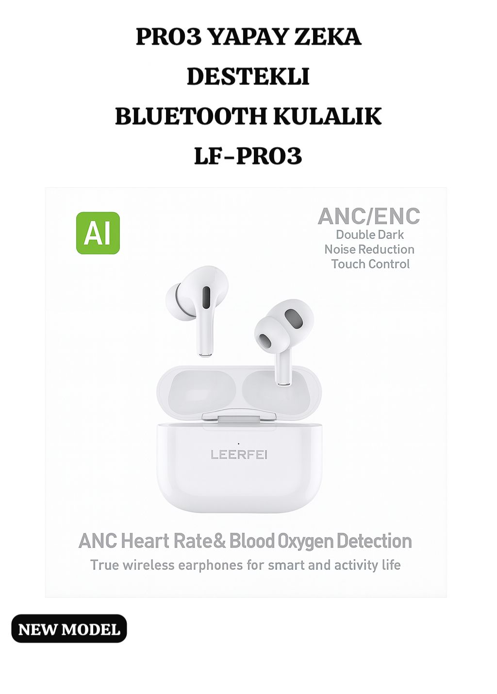 AP-LF-PRO3 YAPAY ZEKALI BLUETOOTH KULAKLIK