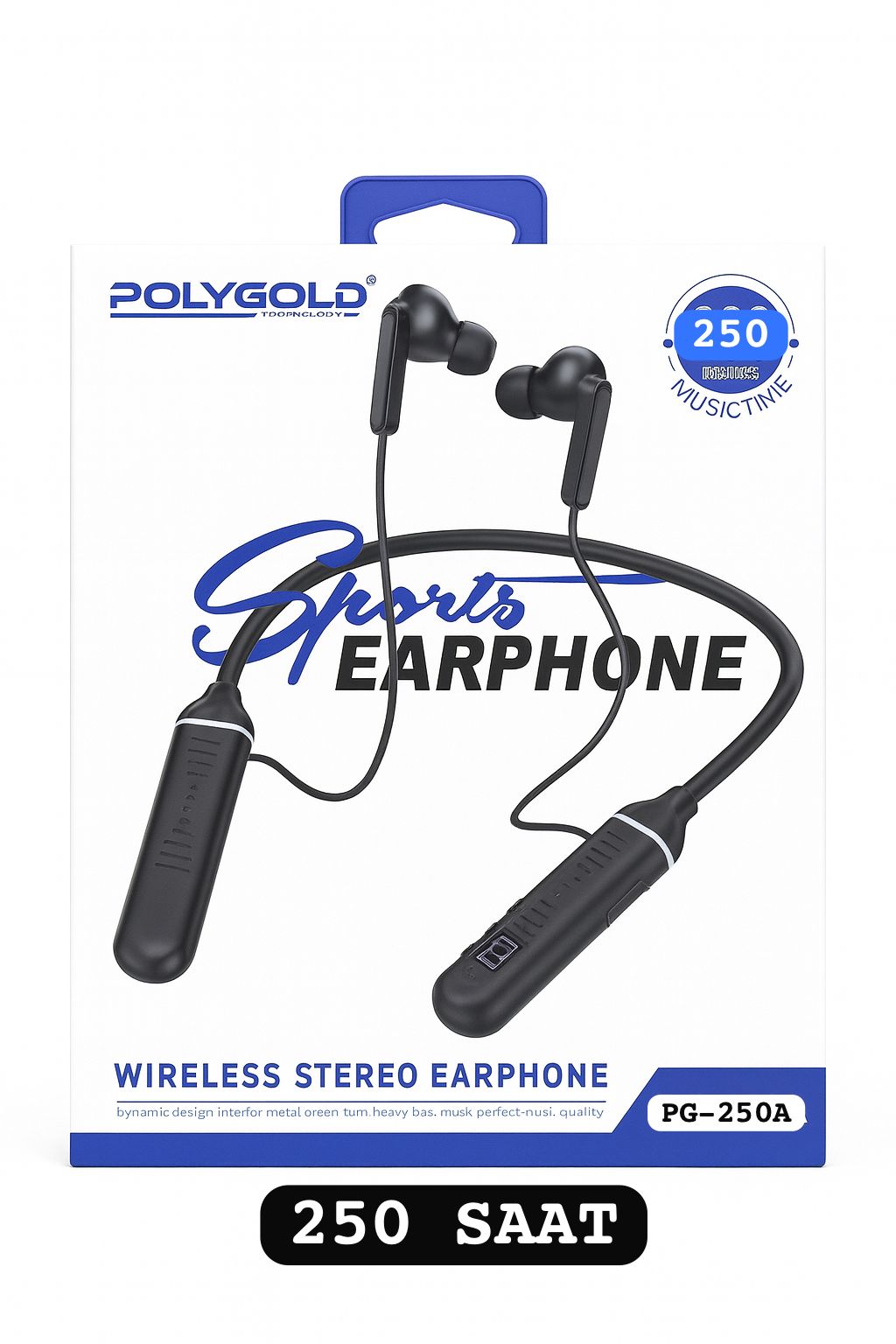 250 SAAT PG-250A  BOYUN ASKILI  BLUETOOTH KULAKLIK SİLİKONLU