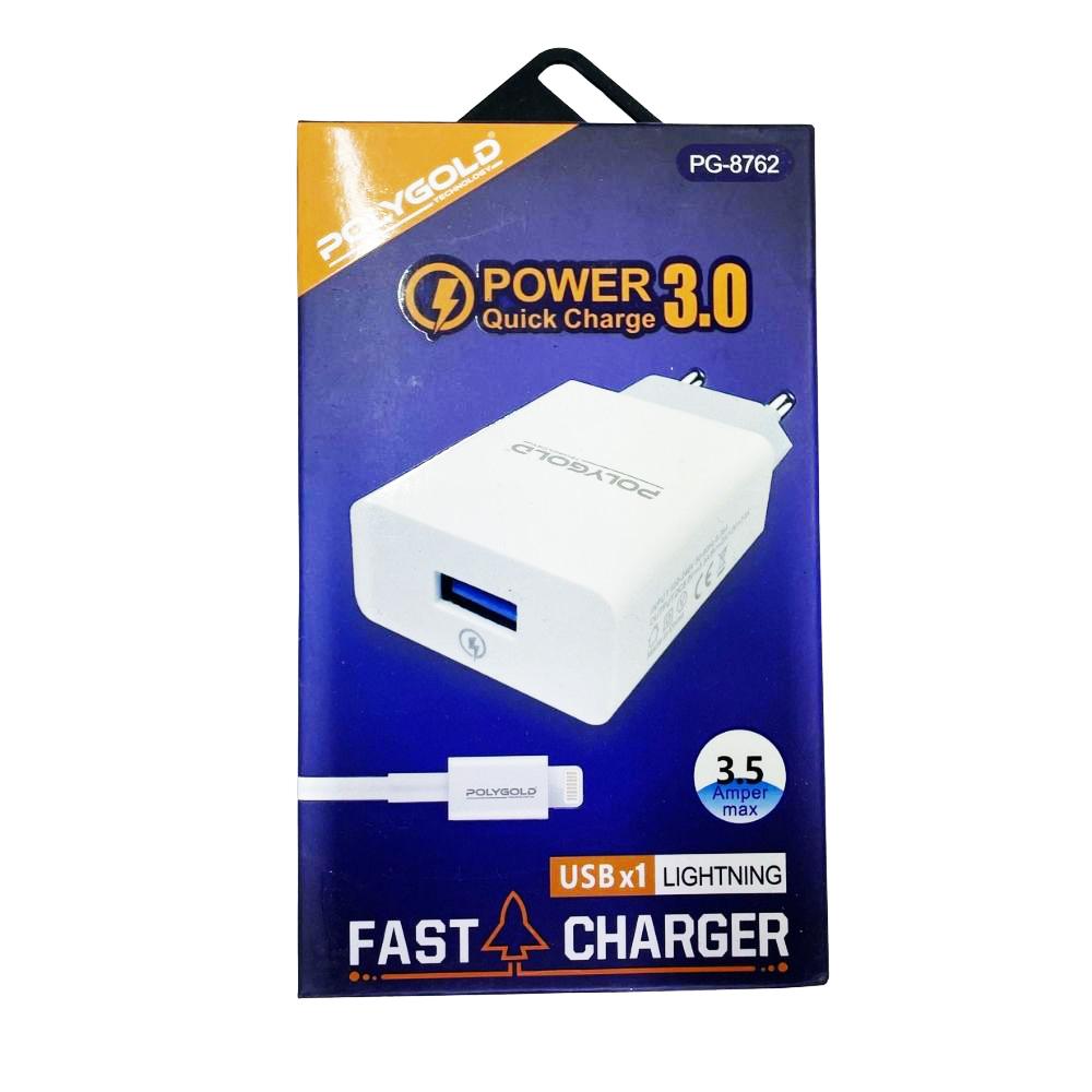 POLYGOLD 5V 3A IPHONE ŞARJ ALETİ PG-8762