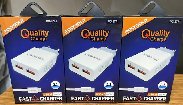 POLYGOLD 2USB ÇIKIŞLI 5V 2A SAMSUNG ŞARJ ALETİ PG-8771