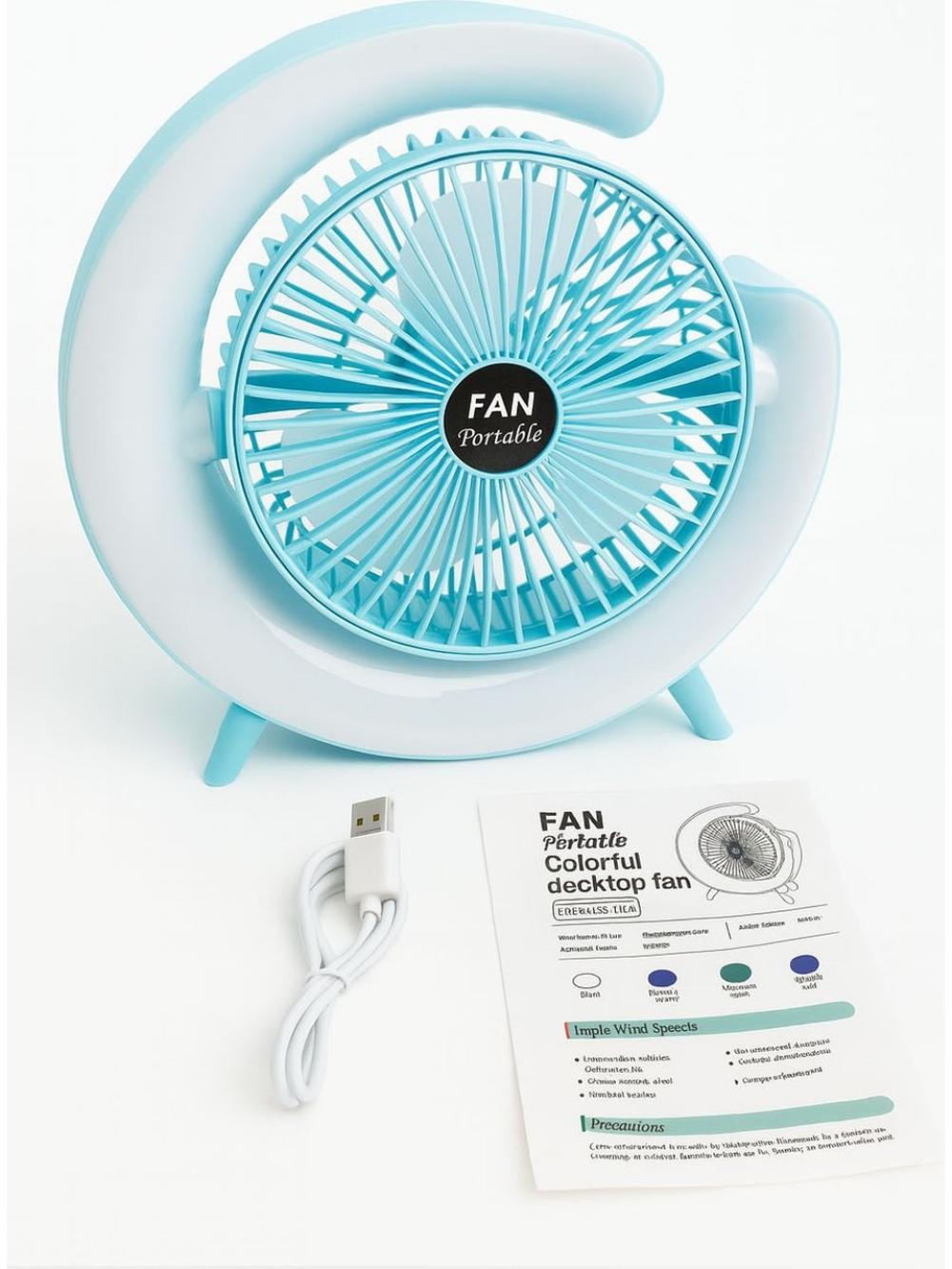 LM-102 / IŞIKLI FANLI USB Lİ VANTİLATÖR / LEERFEI