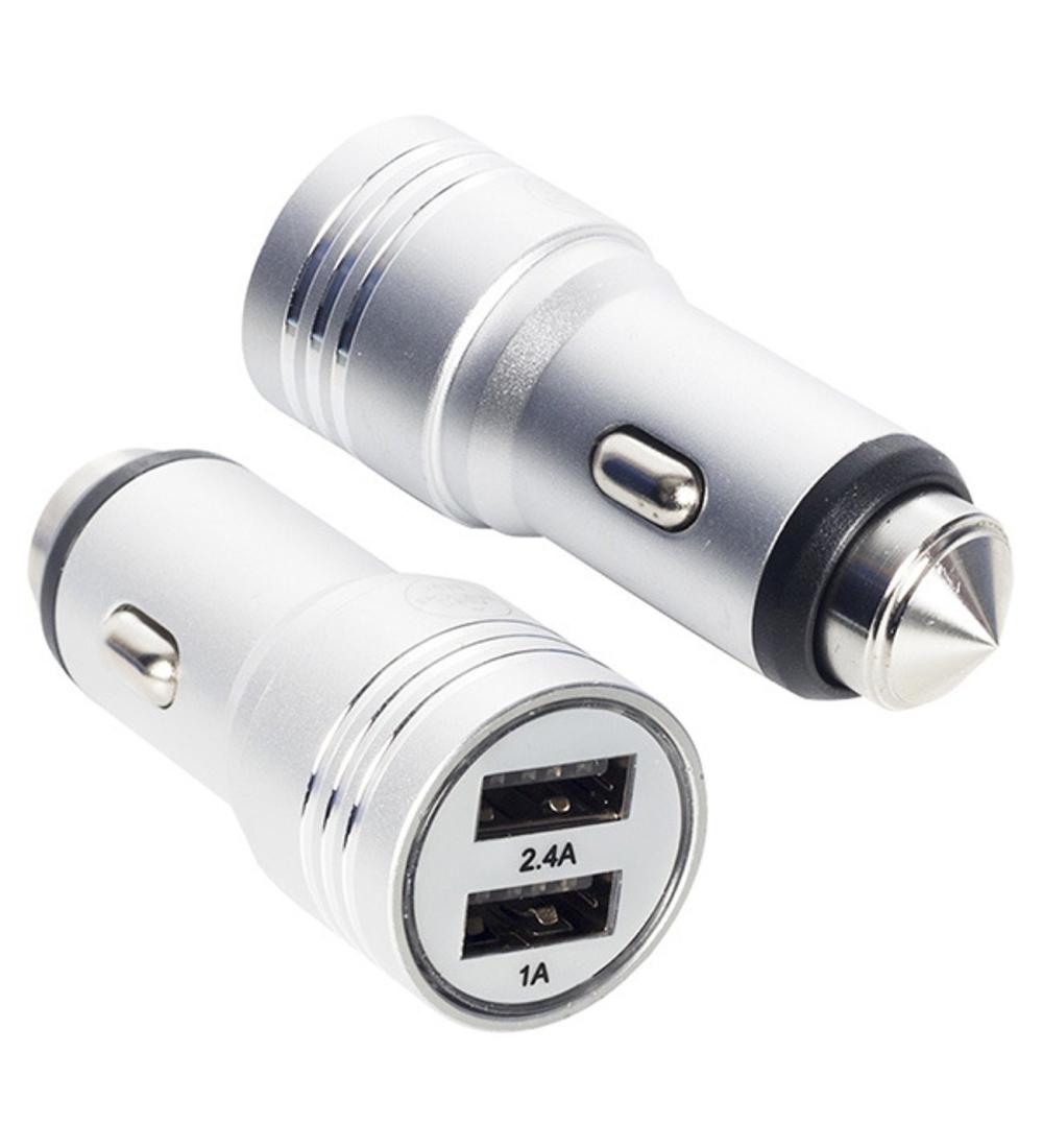 OTO ŞARZI METAL IPHONE KABLOLU 2 USB 3.1A DRN-8726