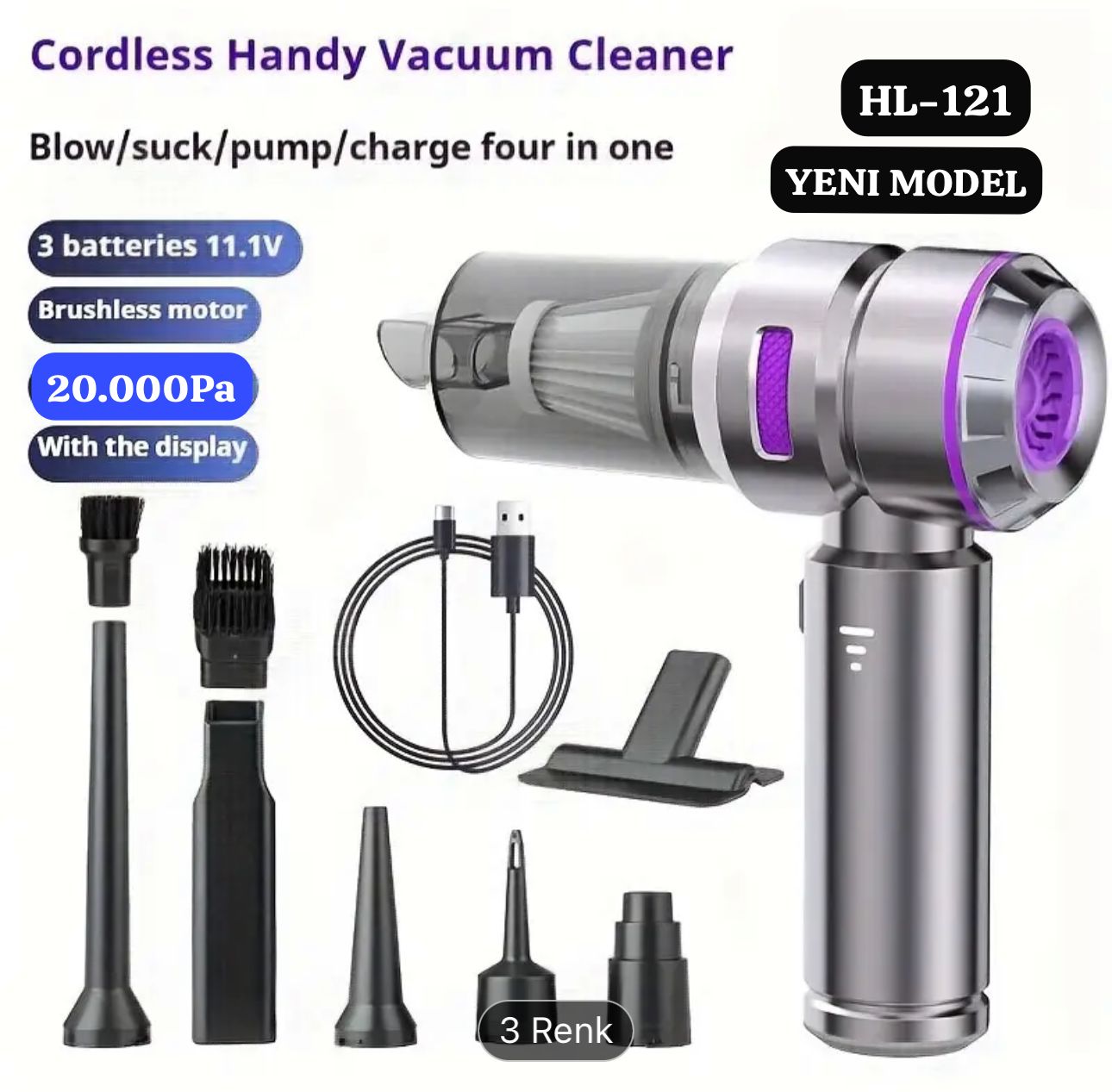HL-121 // VACUUM CLEANER EL SÜPÜRGESİ // LEERFEI