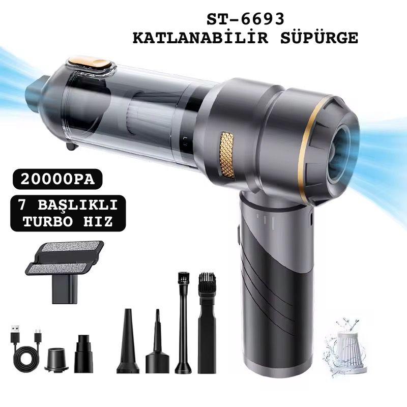 ST-6693// KATLANIR VACUUM CLEANER EL SÜPÜRGESİ // LEERFEI