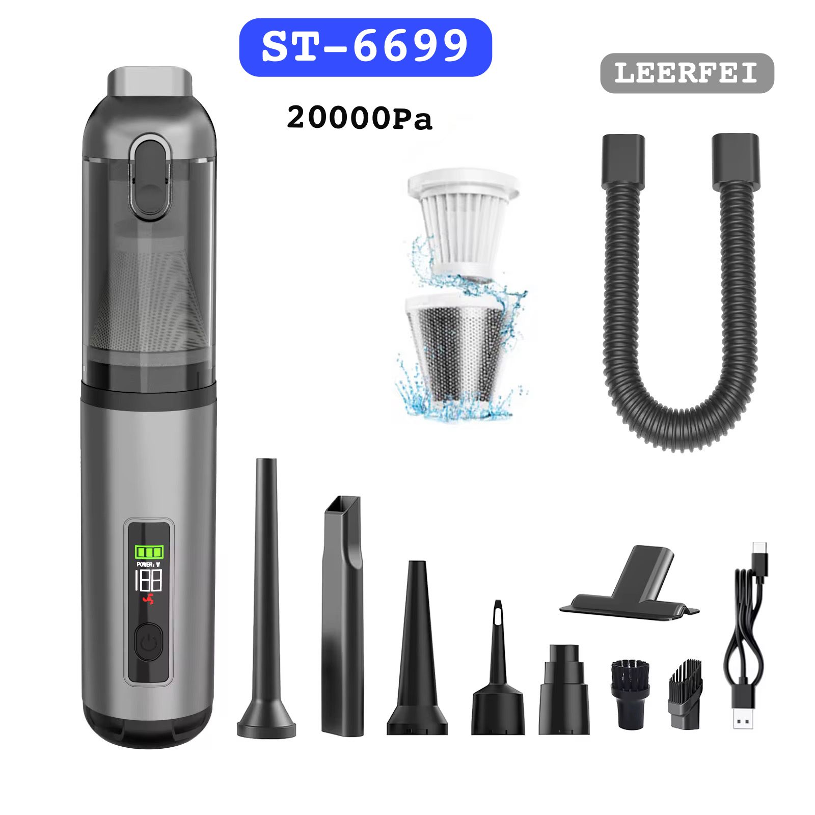 ST-6699// MİNİ EL VACUUM CLEANER EL SÜPÜRGESİ // LEERFEI