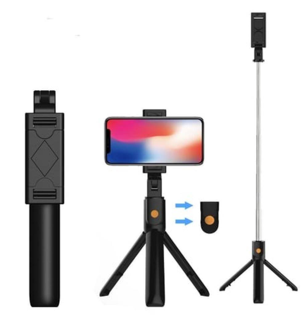 K07 // BLUETOOTH LU SELFIE ÇUBUĞU KUMANDALI TRIPOD