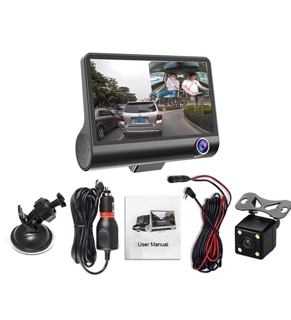 LF-504 ÇİFT LENSLİ ARAÇ İÇİ  DİKİZ GPS DASHCAM WIFI ARABA KAMERASI