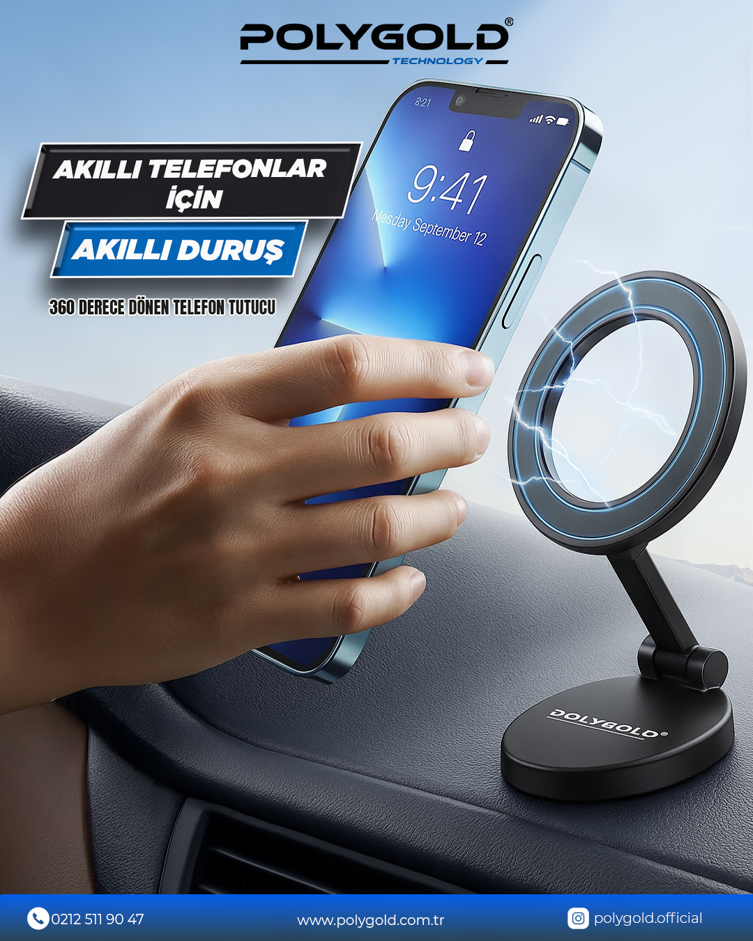 PG-588 // MANYETİK TELEFON STANDI // PG