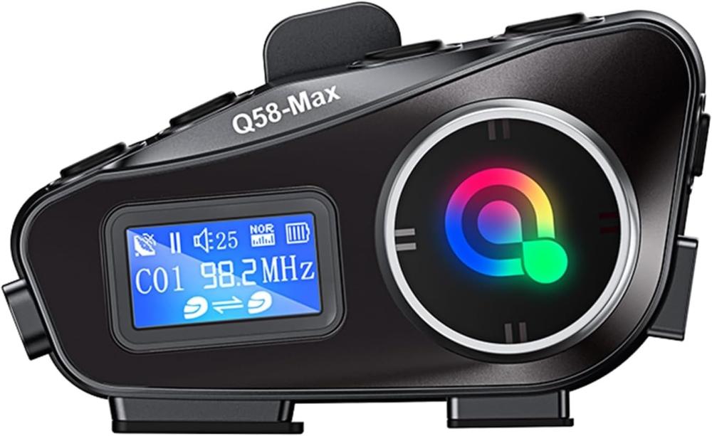 Q58-MAX // INTERCOM MOTORCU BLUETOOTH KULAKLIK // LEERFEI