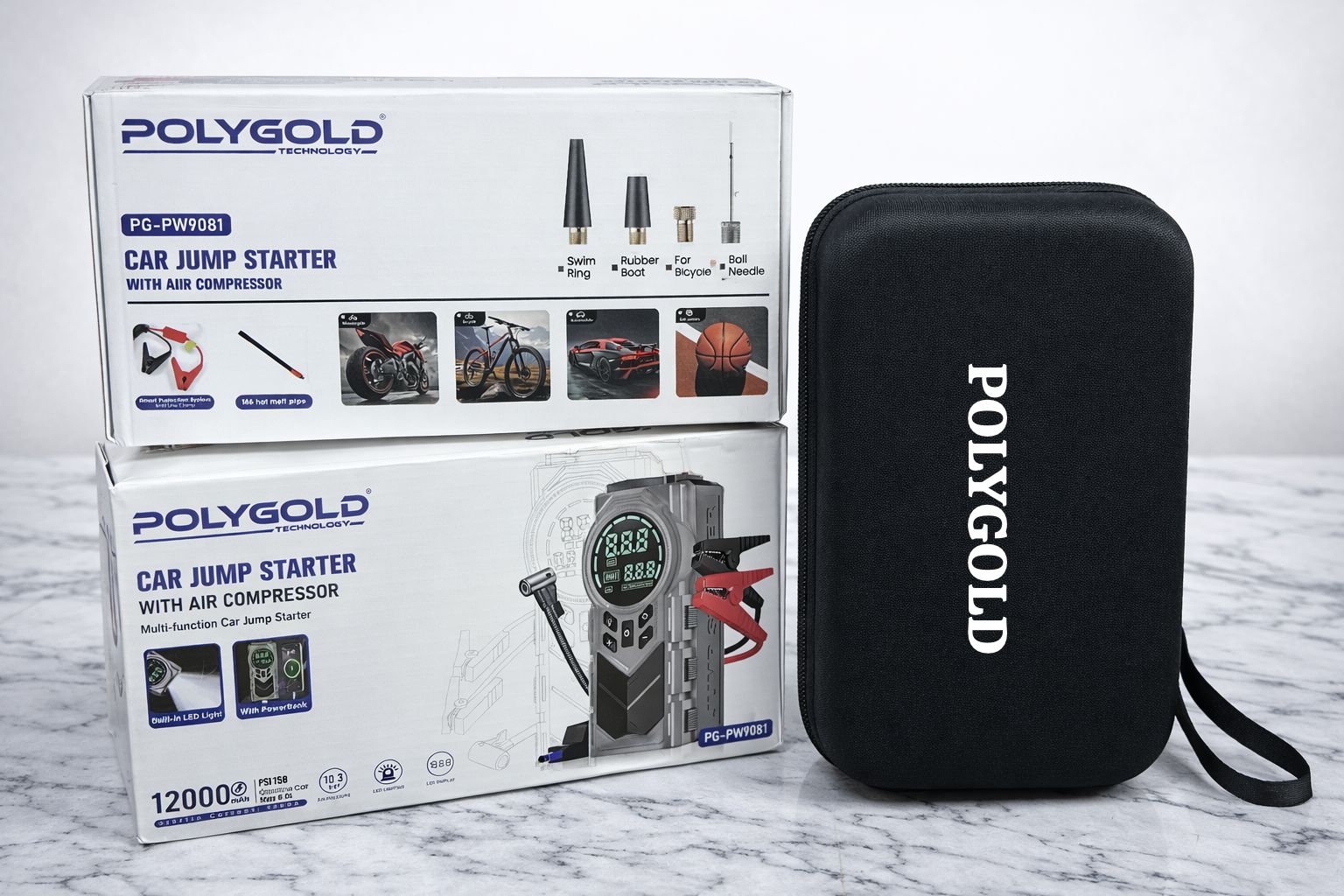 PG-9081 / AKÜ TAKVİYELİ ŞARJLI HAVA POMPASI /PG