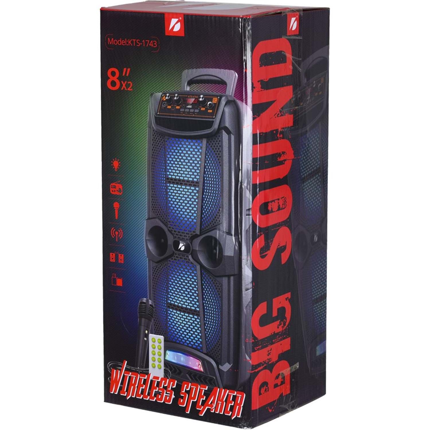 KTS-1743 SPEAKER BLUETOTH IŞIKLI