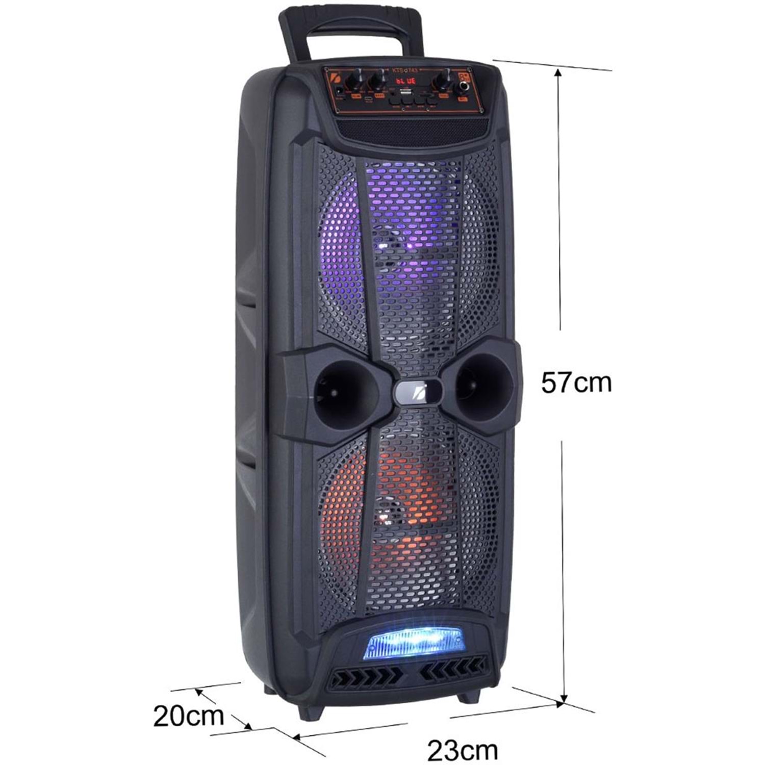 KTS-1743 SPEAKER BLUETOTH IŞIKLI