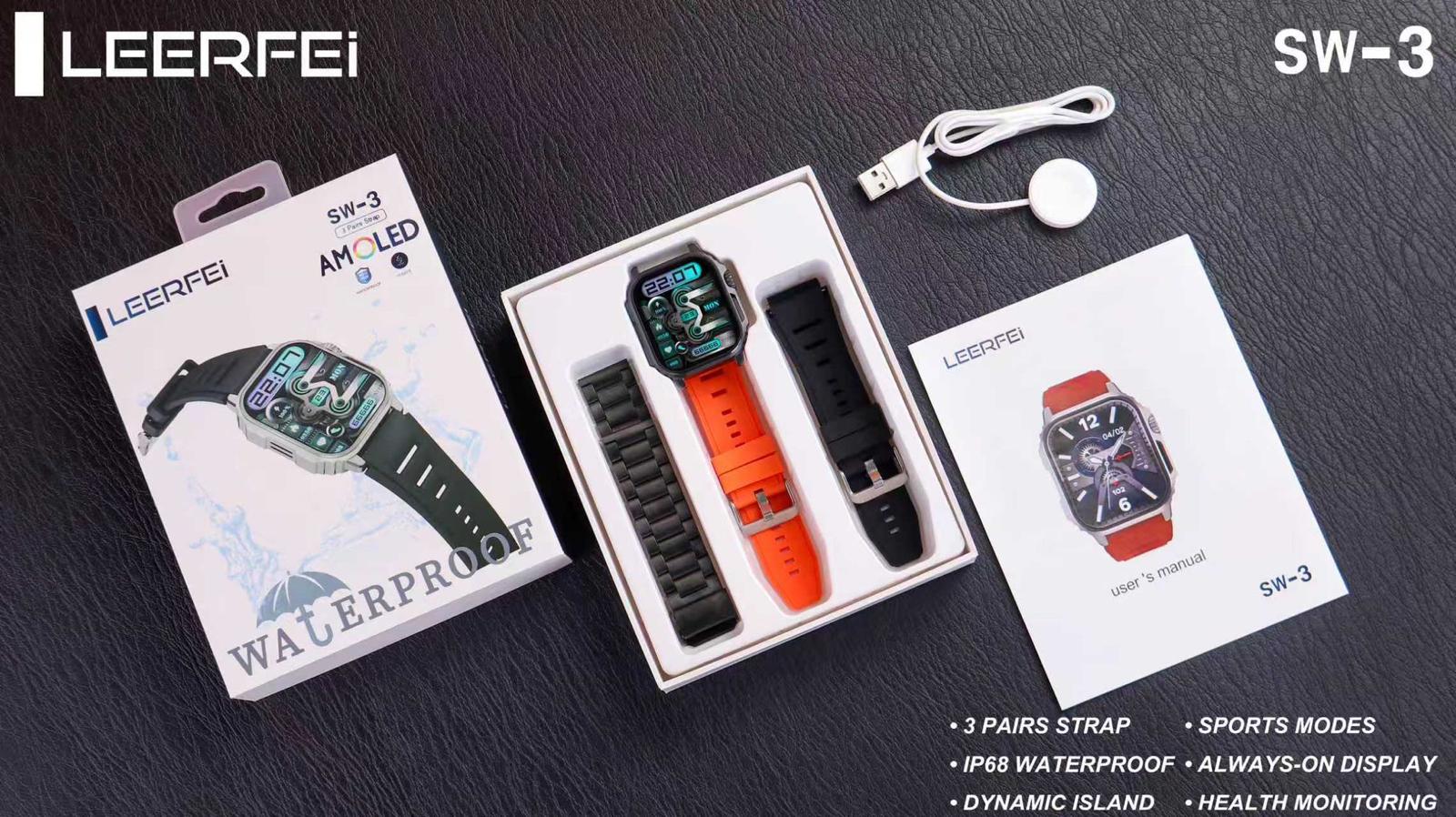 SW-3 // AKILLI SAAT ÇİFT KORDON // LEERFEİ