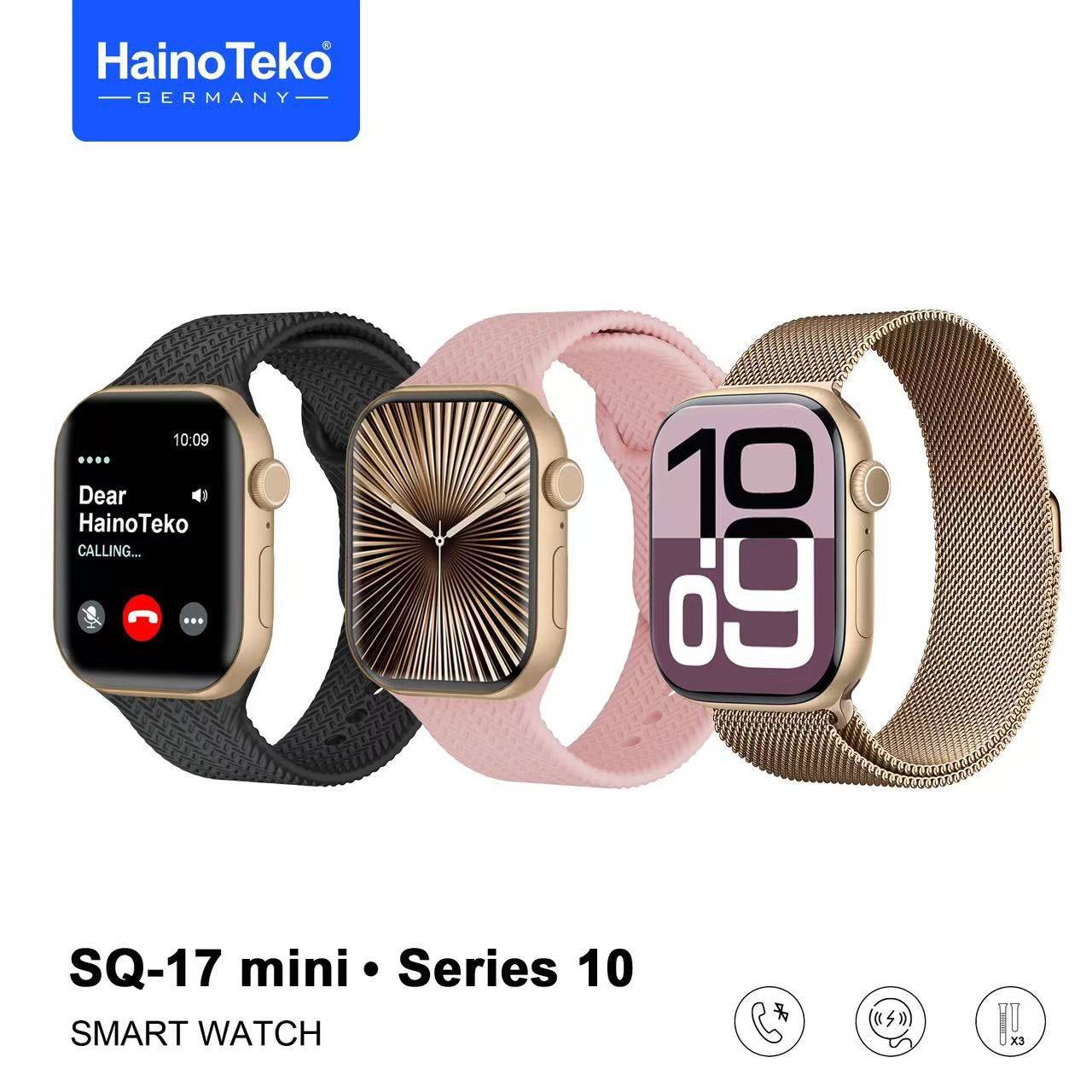 SQ-17 MİNİ / SERIES 10 3 KORDONLU BAYAN  AKILLI SAATİ