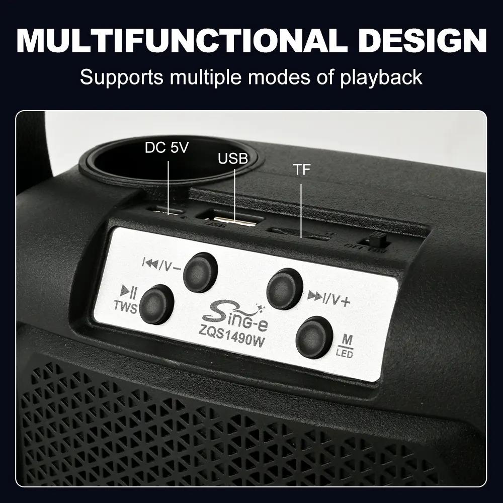 ZQS1490W SİNGE MULTIMEDYA KABLOSUZ MIKROFONLU SPEAKER