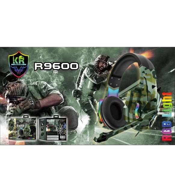 R9600 RGB 9D IŞIKLI OYUNCU PORTATİF KULAKLIK