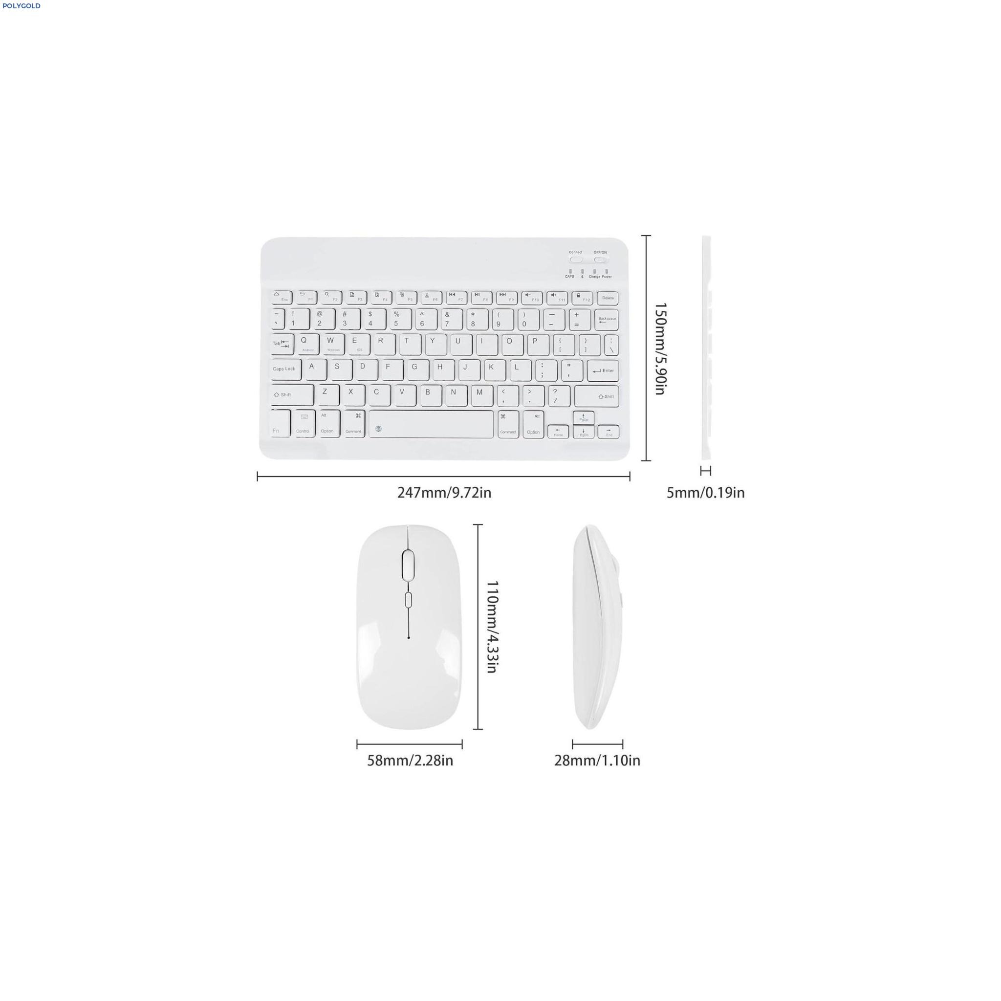 PG-8032 MIX WİRELESS MINI PC PORTABLE KLAVYE