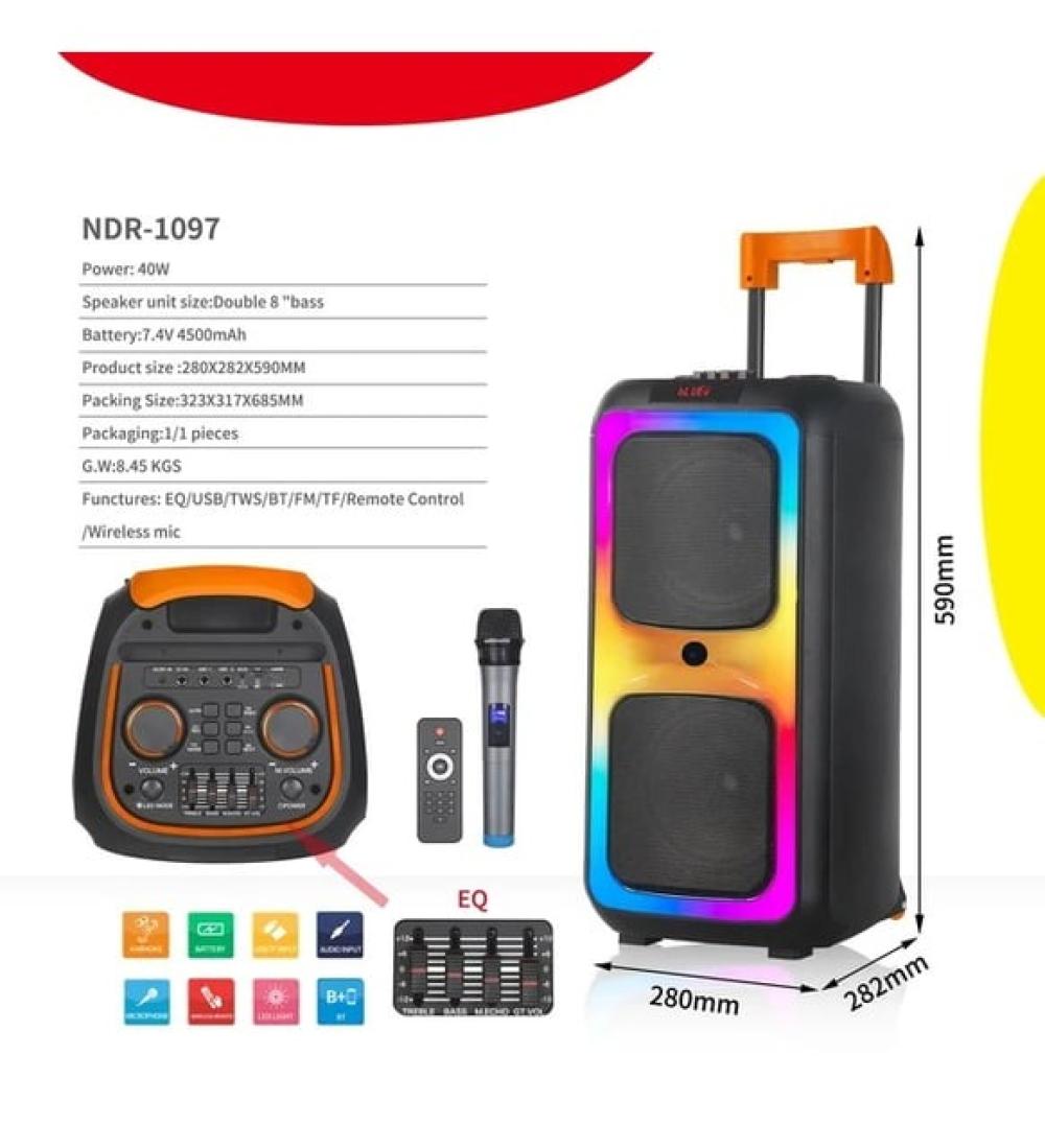 NDR-1097 SPEAKER BLUETOTH IŞIKLI
