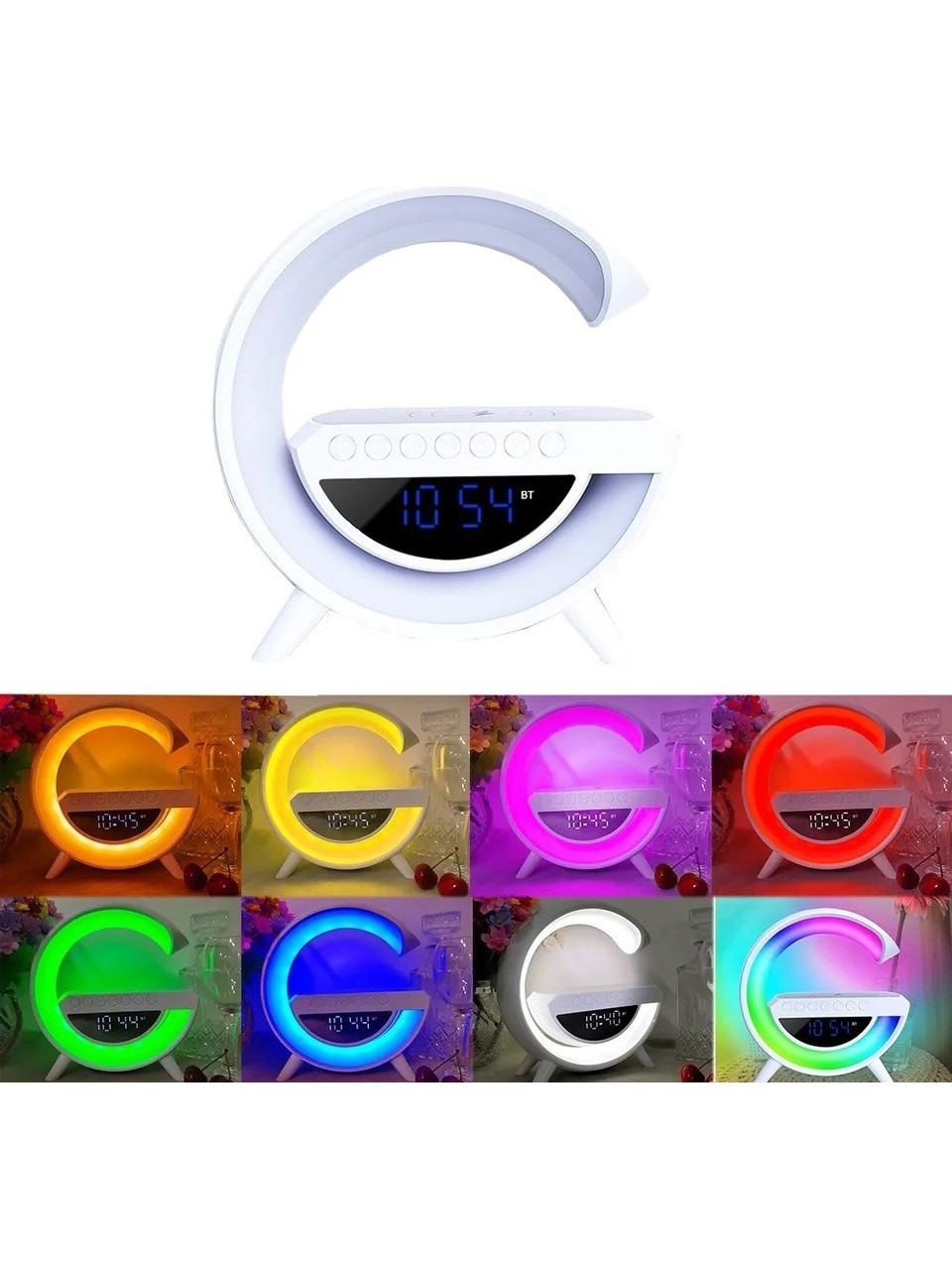 BT-3401  DİJİTAL SAAT EKRANLI RGB  BLUETOOTH SPEAKER-2307