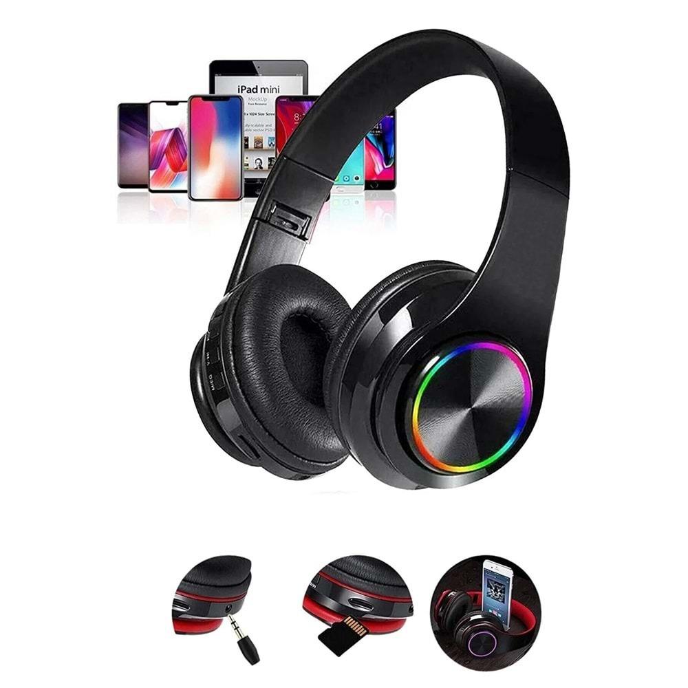 B39 IŞIKLI BLUETOOTH TF KULAKLIK