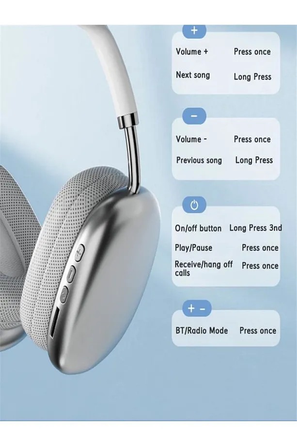 P9 MAX KILIFLI BLUETOOTH  KULAKLIK LEERFEİ