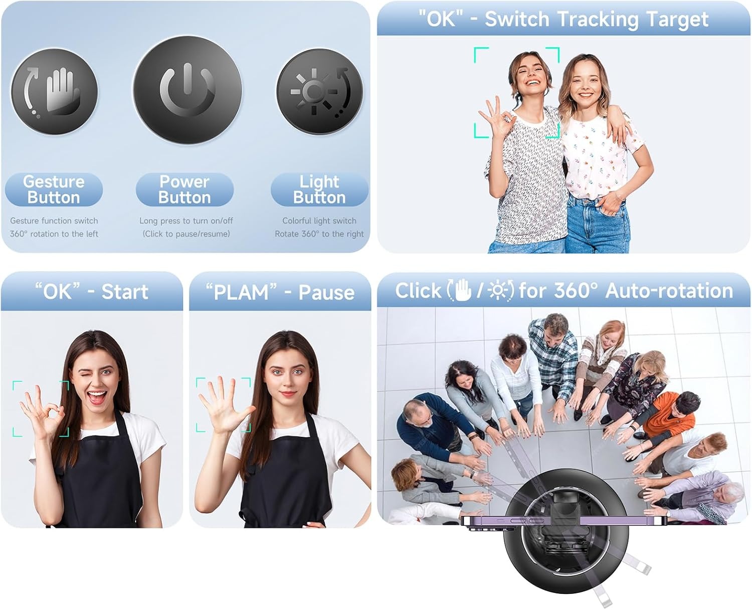 P03 / OTOMATİK YÜZ TAKİP  SİSTEMLİ TELEFON TUTUCU / PG