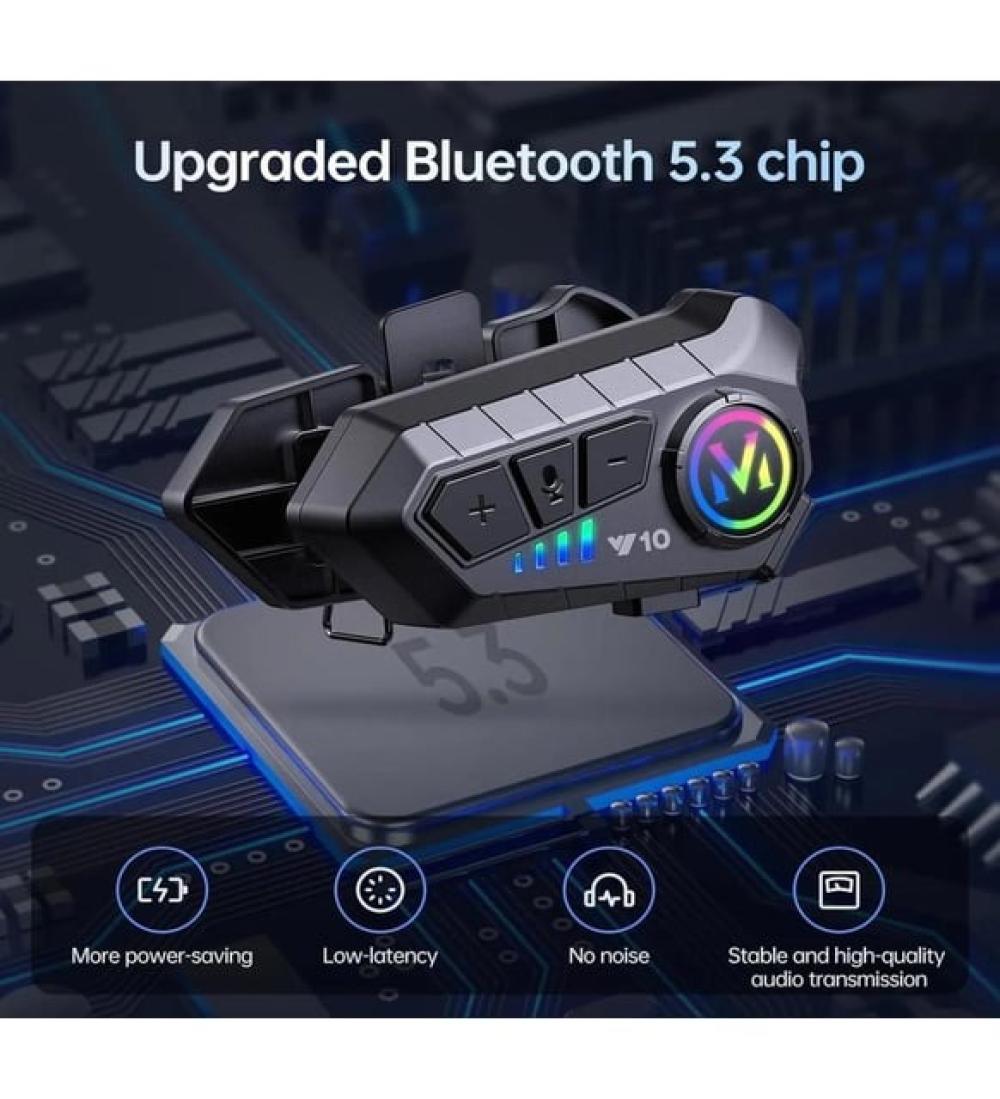 Y10 // INTERCOM MOTORCU BLUETOOTH KULAKLIK // LEERFEI