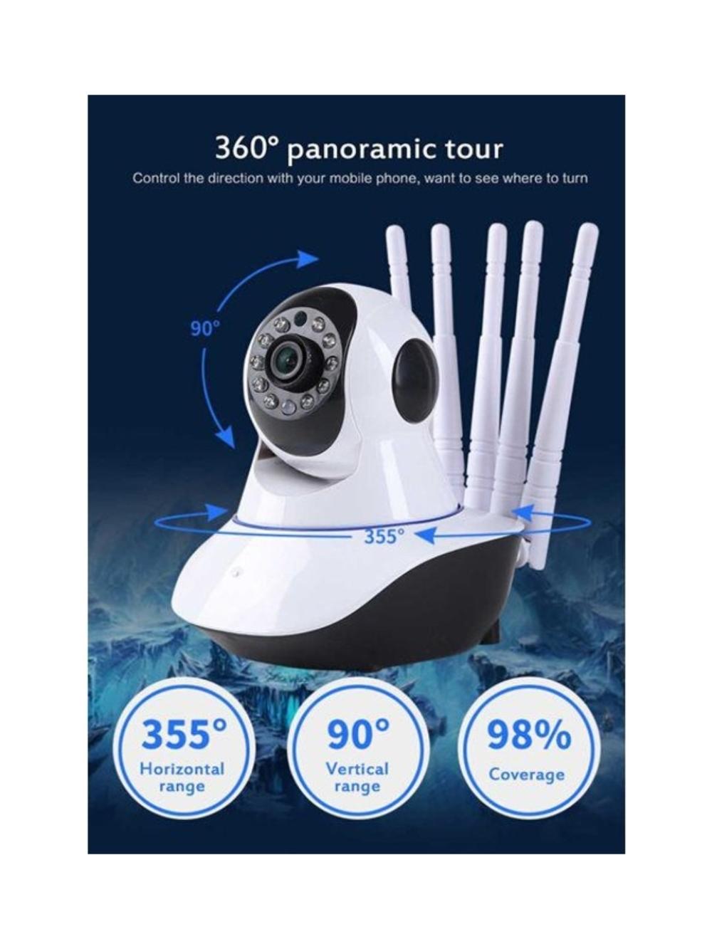 LF-Q6 // 5 ANTENLİ HD WIFI  IP KAMERA // LEERFEI