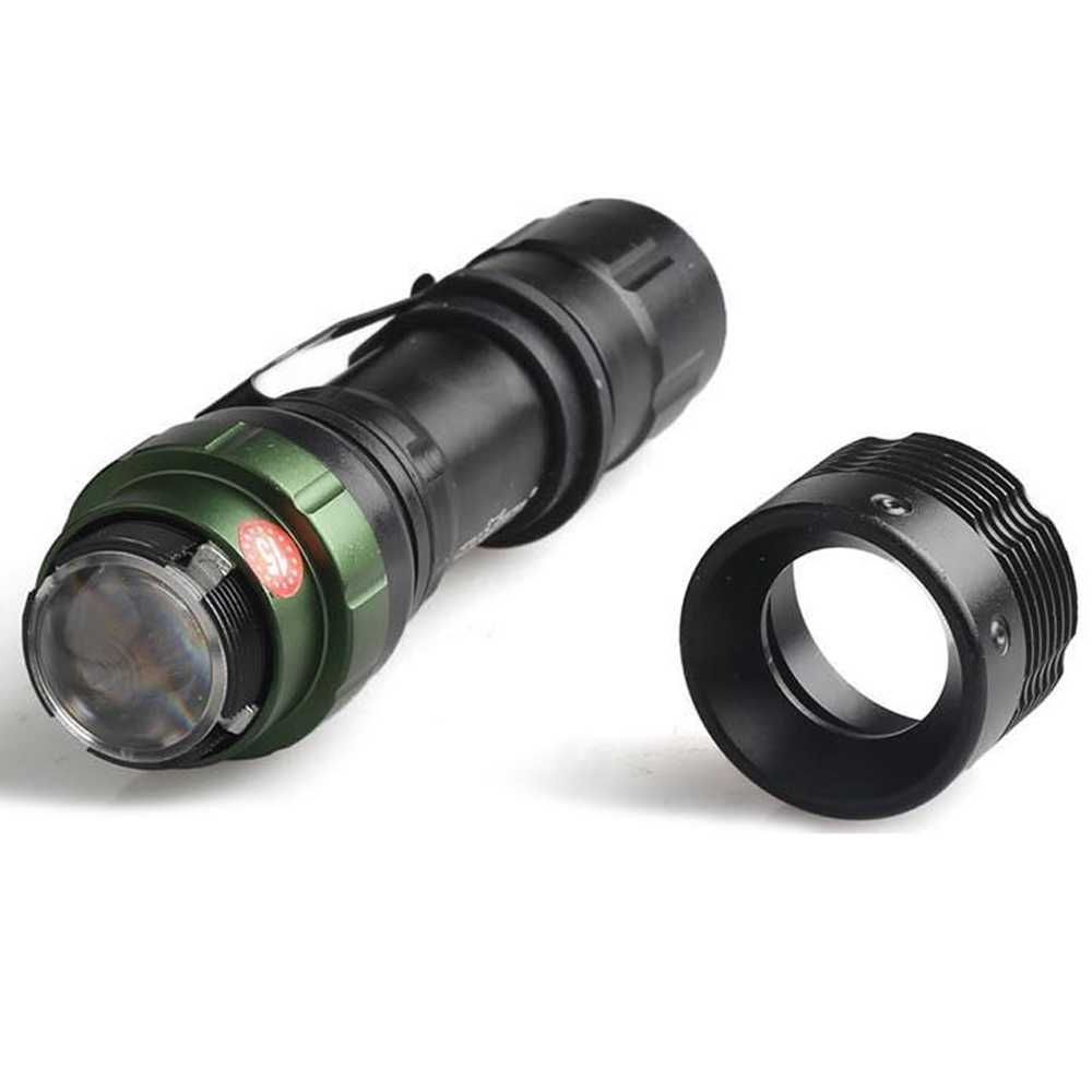 Zoomlu Güçlü El Feneri Ayarlanabilir Işık Açısı Yüksek Performans LED Aydınlatma WT-037