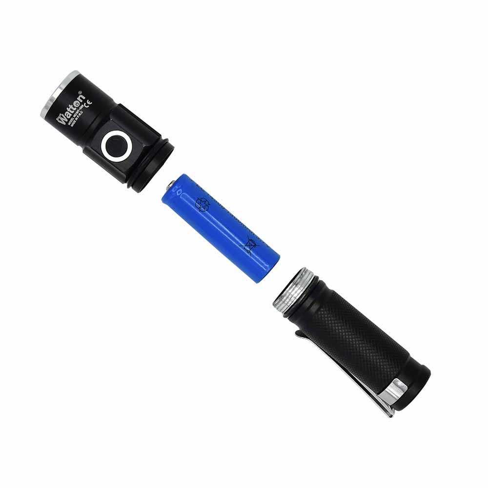 Güçlü Şarjlı Mini LED Cep Feneri Taşınabilir Profesyonel Aydınlatma Sistemi WT-089