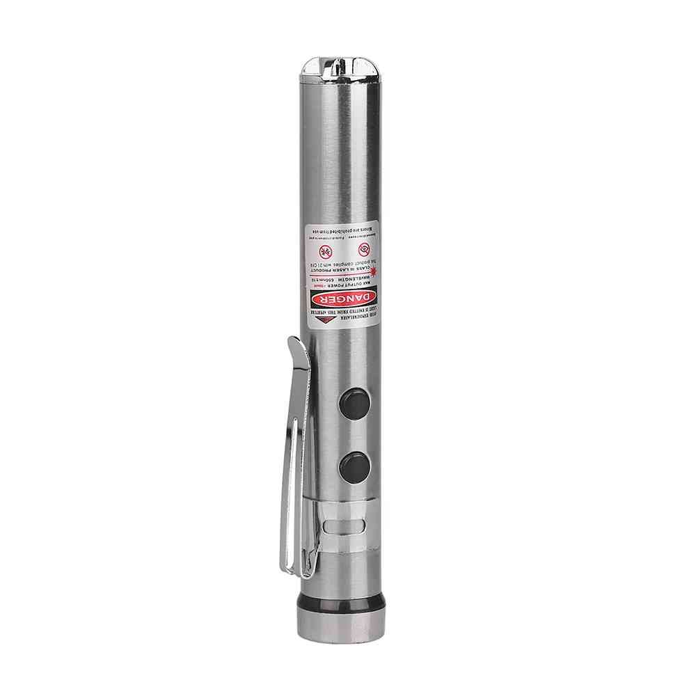 LED Cep Feneri UV Lazer 3 Fonksiyonlu Şarjlı Güçlü Işık Çok Amaçlı Kullanım WT-170