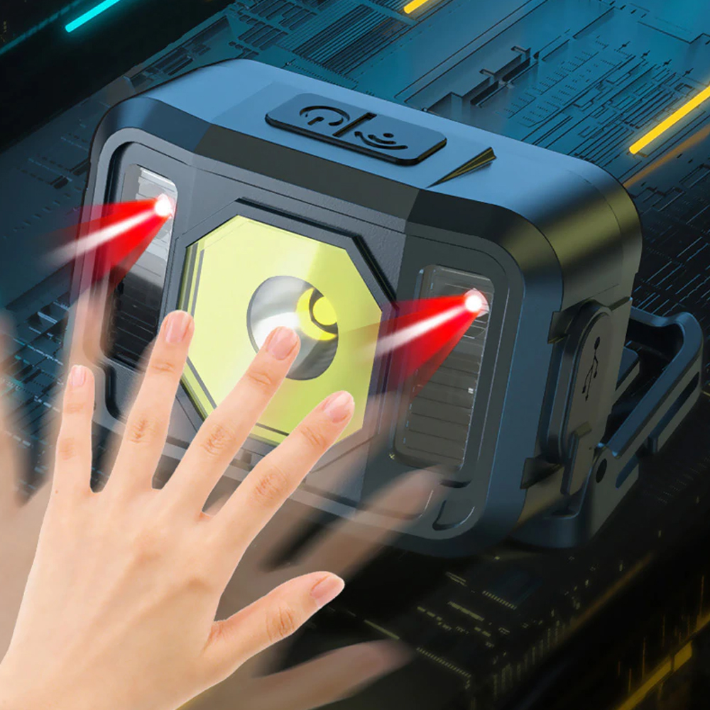 Pratik Sensörlü Sinyalli Kafa Lambası LED Güçlü Aydınlatma Yüksek Performans WT-024
