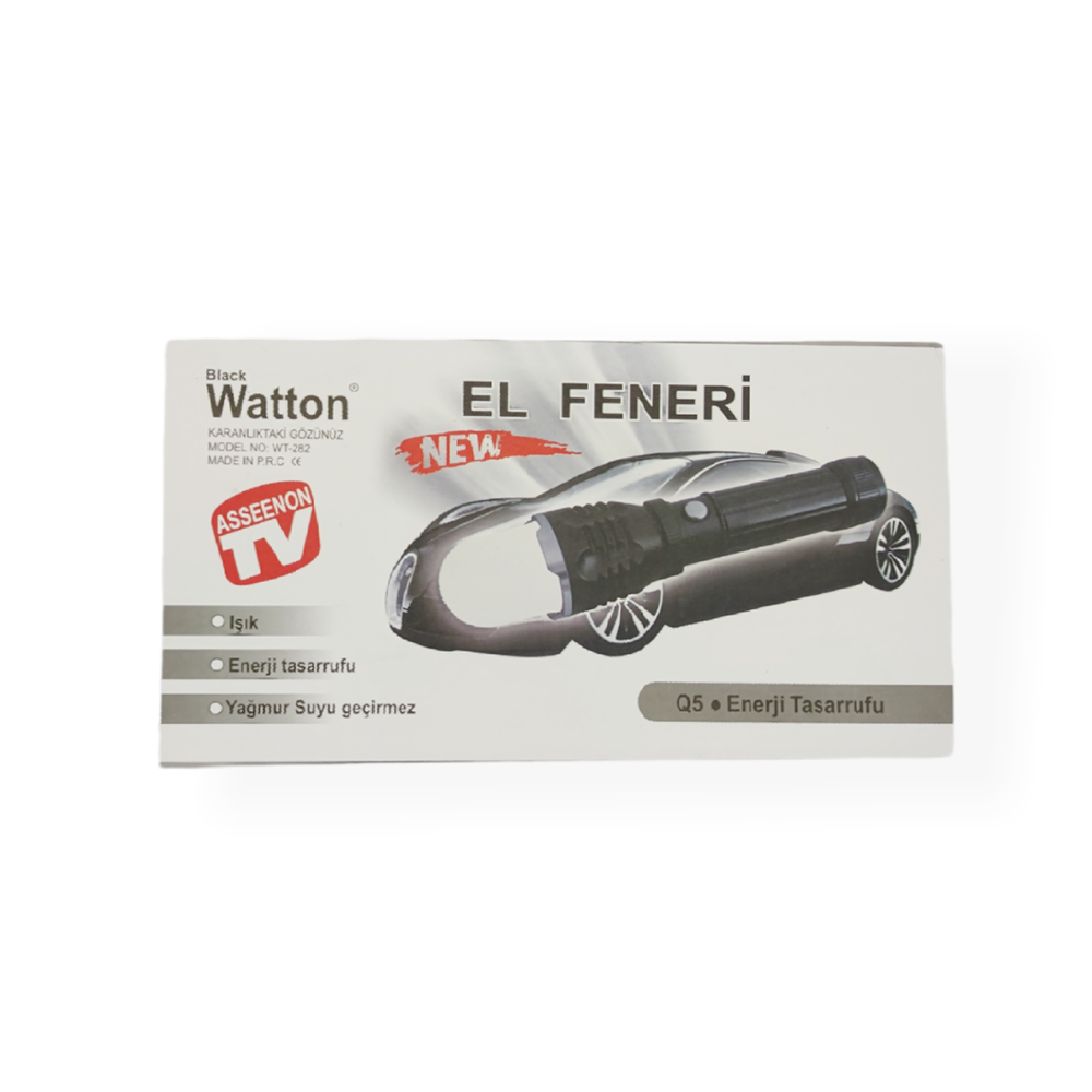 Güvenlik ve Çalışma LED Feneri Flaşörlü Manyetik Tasarımlı Güçlü Aydınlatma WT-282