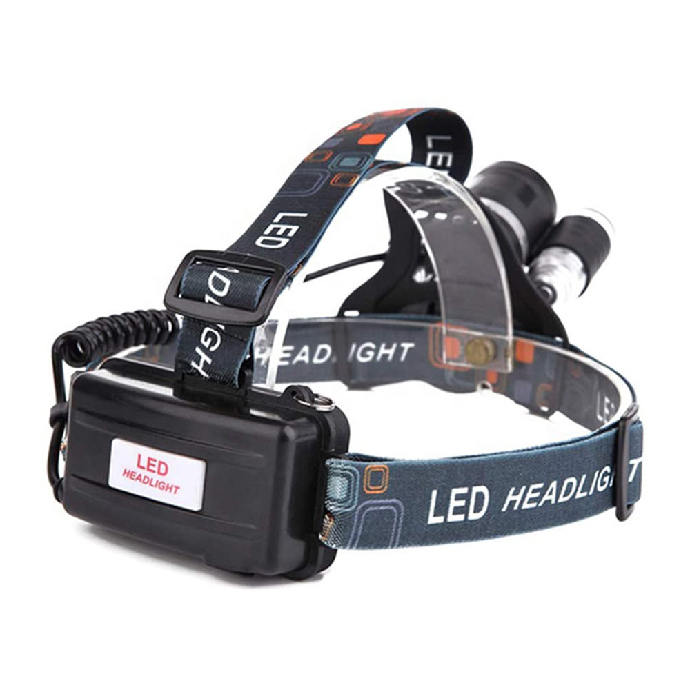 Şarjlı 3 Başlıklı Kafa Lambası Güçlü LED Işık Yüksek Performans WT-256