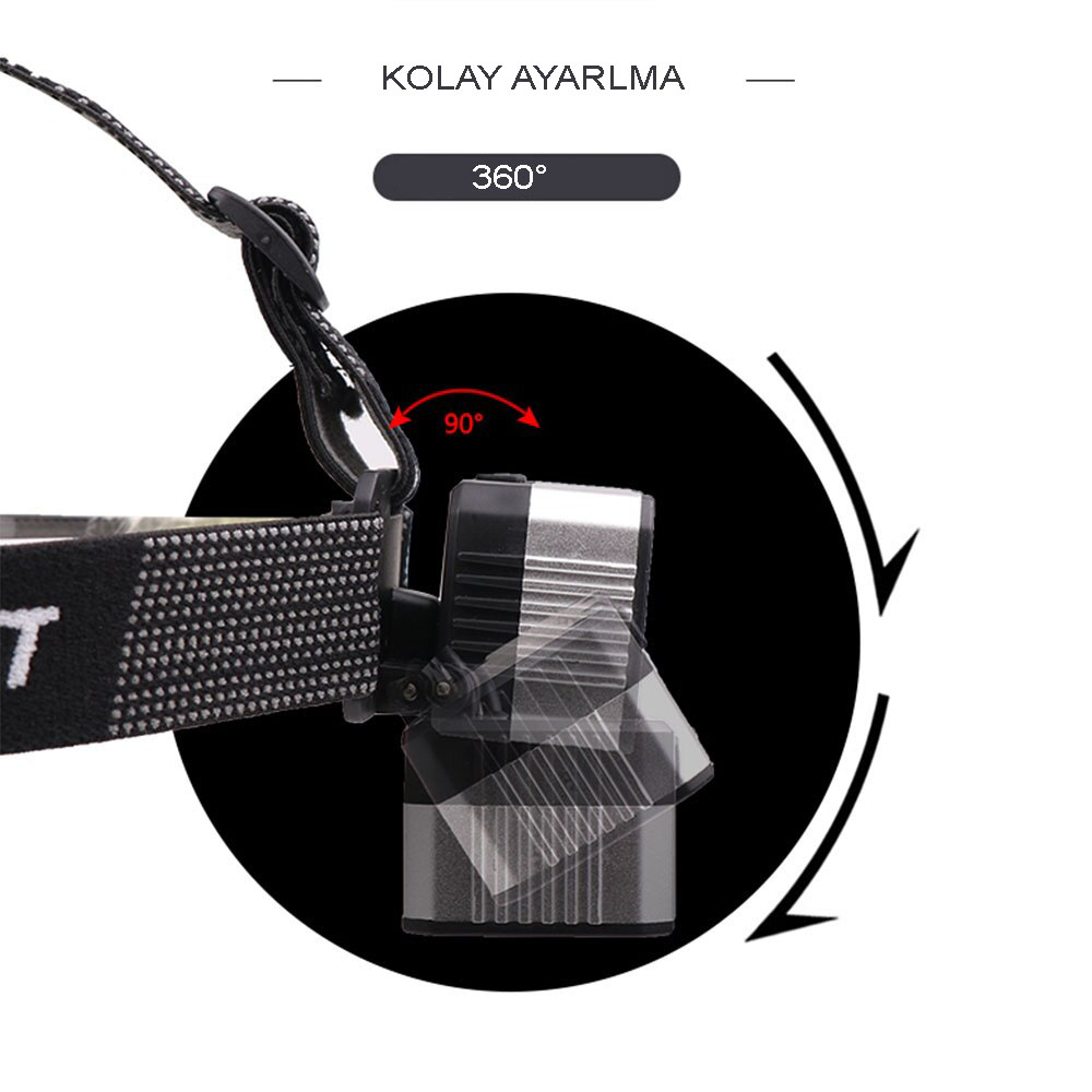 4 Modlu Sensörlü Şarjlı Kafa Lambası Güçlü LED Aydınlatma Yüksek Performans WT-248