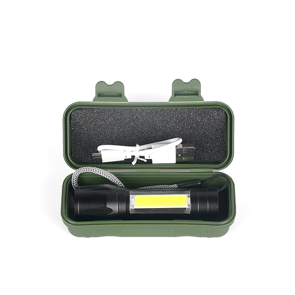 XPE+COB LED Mini El Feneri Güçlü Aydınlatma Kompakt Taşınabilir Model WT-030