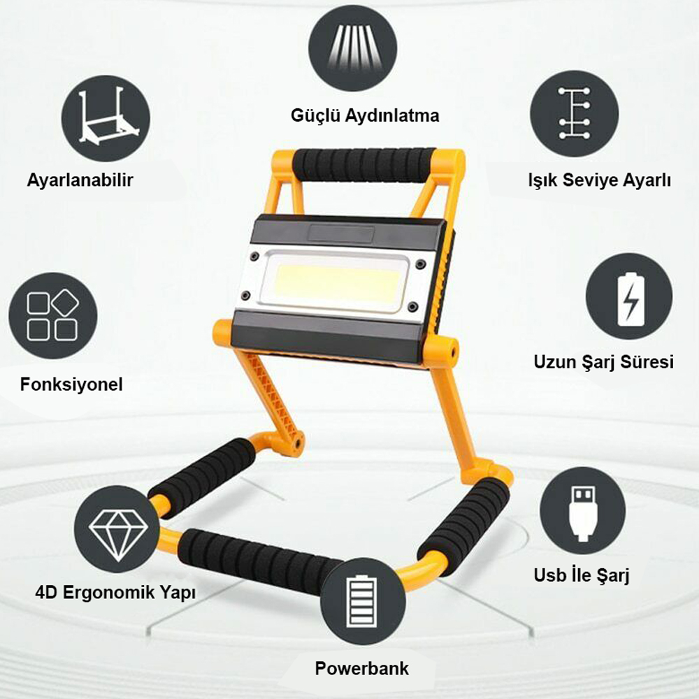 1300 Lümen Güçlü LED  Yüksek Performanslı Aydınlatma WT-328