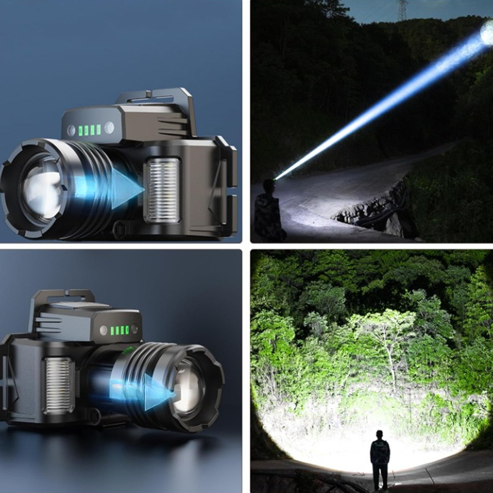 Sensörlü CREE TG LED Şarjlı Kafa Lambası Güçlü Aydınlatma Profesyonel Kullanım WT-625