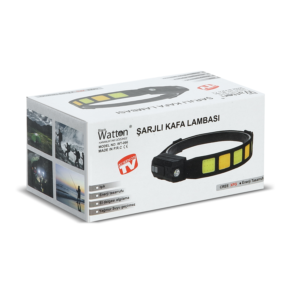 Sensörlü COB XPG LED Kafa Lambası Güçlü Aydınlatma Yüksek Performans Çok Modlu WT-066