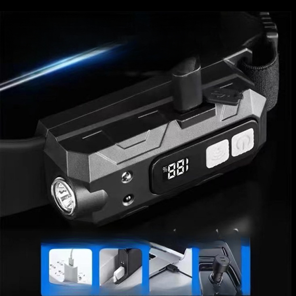 Sensörlü COB XPG LED Kafa Lambası Güçlü Aydınlatma Yüksek Performans Çok Modlu WT-066